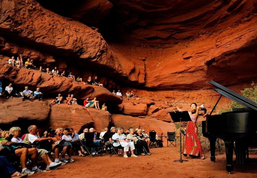 A Grotto Concert at the Moab Music Festival (Photo: Richard Bowditch)