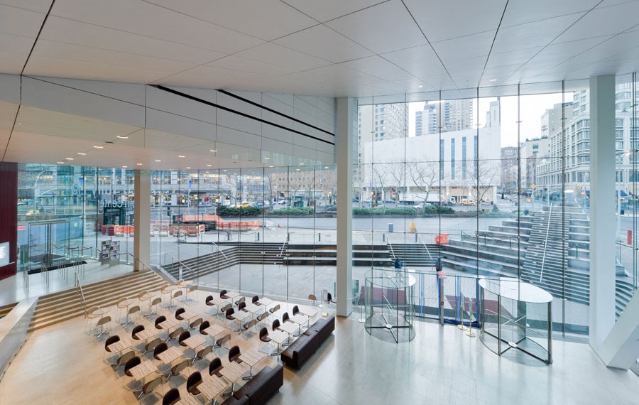 The lobby at Alice Tully Hall (Arup)