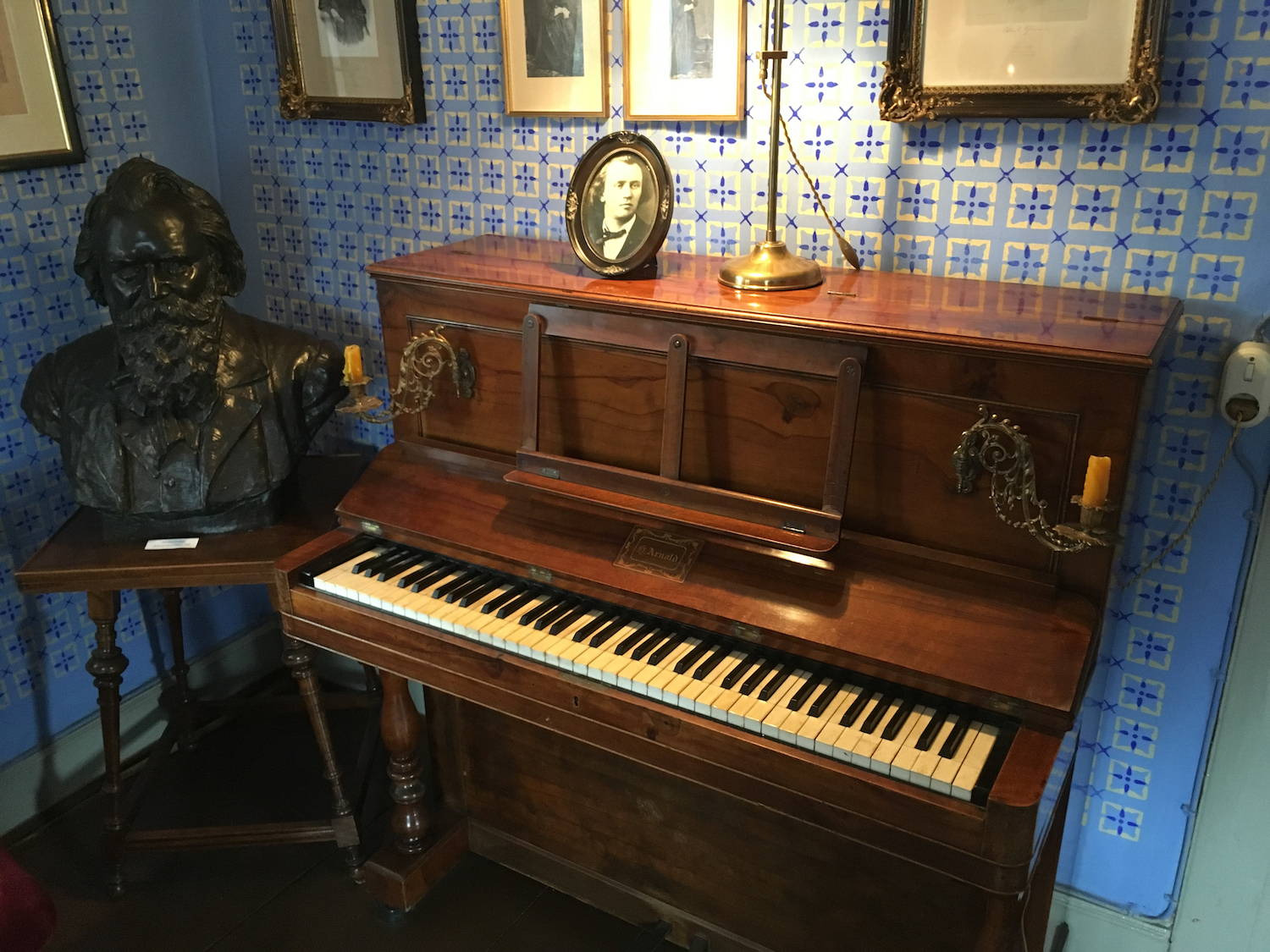 The upright in the Brahms House, Baden-Baden (photo: Brian Wise)