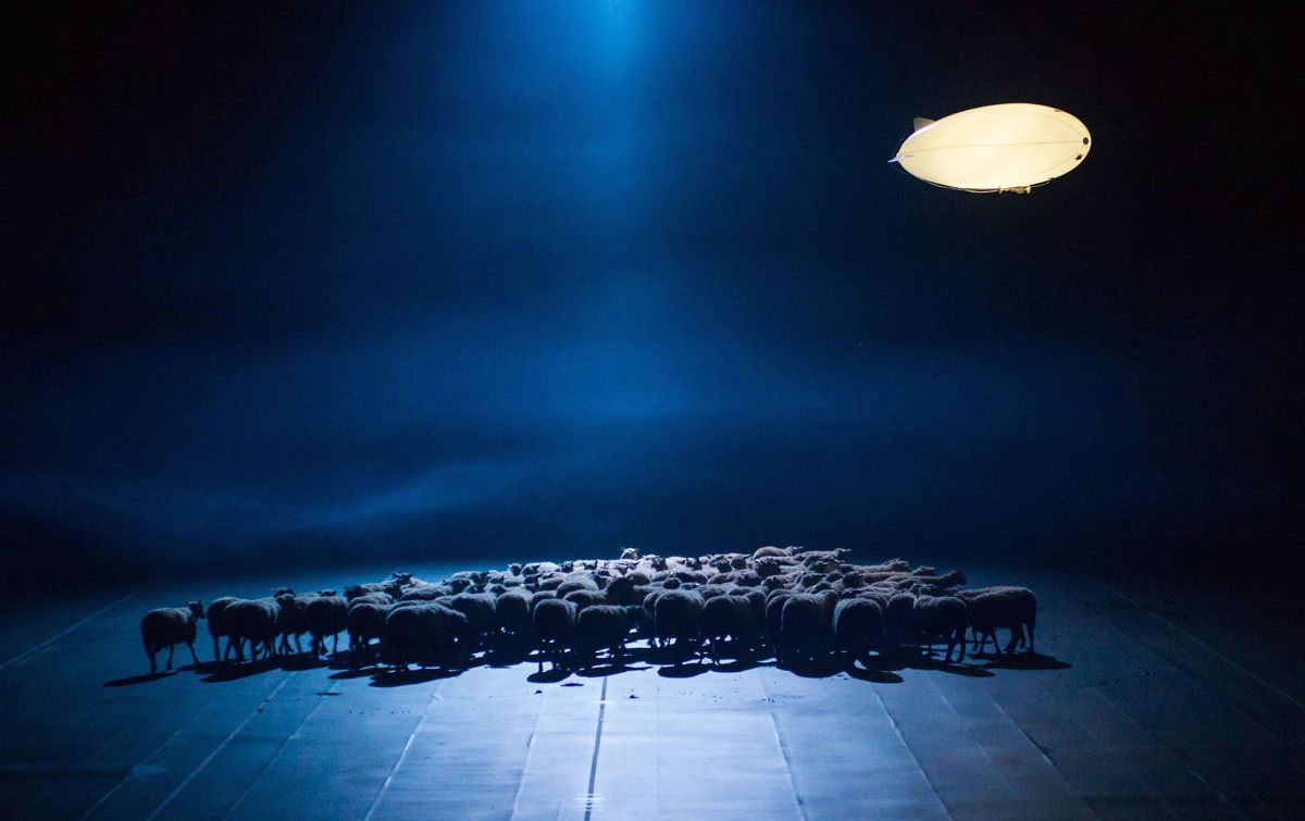 A scene from De Materie by Louis Andriessen, directed by Heiner Goebbels. Photograph: Stephanie Berger