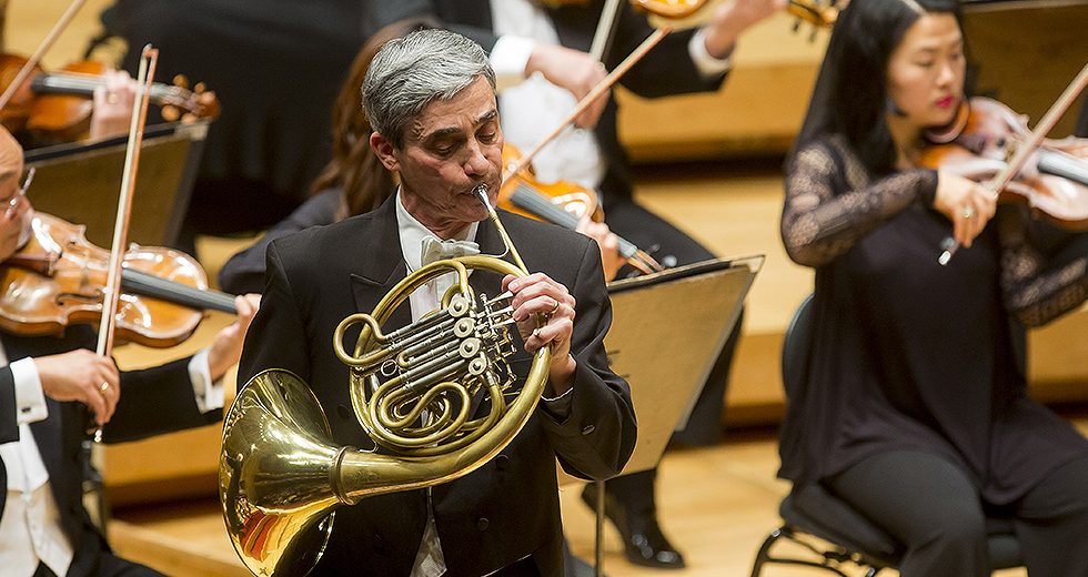 Daniel Gingrinch, associate principal horn, Chicago Symphony Orchestra