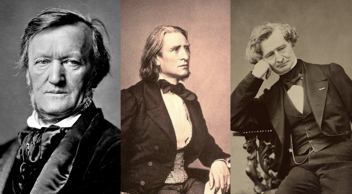 Composer portraits: Wagner, Liszt and Berlioz